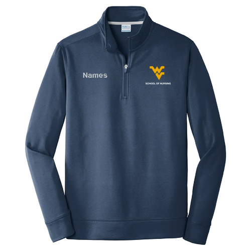 Port & Company Performance Fleece 1/4-Zip Pullover Sweatshirt -- Deep Navy
