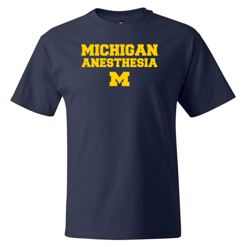 Hanes Beefy-T Basic T-Shirt -- Navy