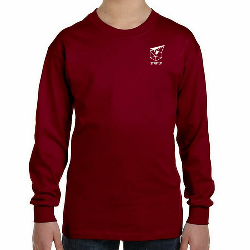 Gildan Youth Heavy Cotton Longsleeve -- Garnet