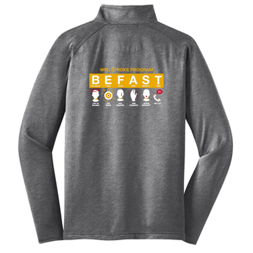 Sport Tek Sport Wick Stretch Half Zip Pullover -- Charcoal Grey Heather