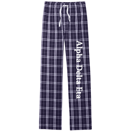District Flannel Plaid Pant -- Purple / White