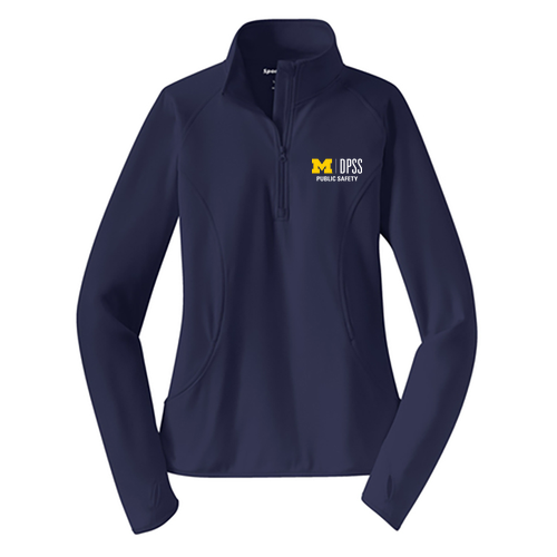 Ladies' Sport Tek Sport Wick Stretch Half Zip Pullover -- True Navy