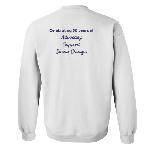 Crew Neck Sweatshirt -- White