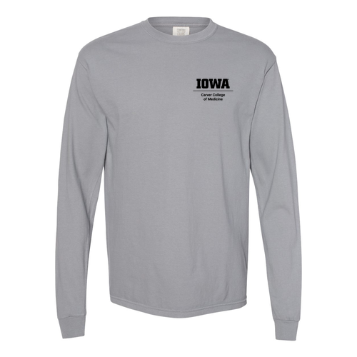 Embroidered Comfort Colors Ringspun Long Sleeve Tee -- Granite