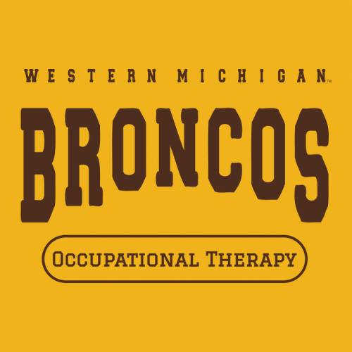 WMU Broncos Occupational Therapy Bella Canvas Unisex Jersey T-Shirt -- Gold