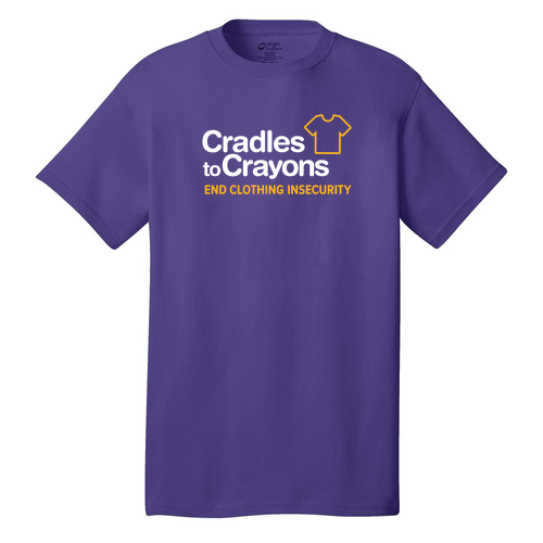 Port and Company 5.4 oz Cotton T-Shirt -- Purple