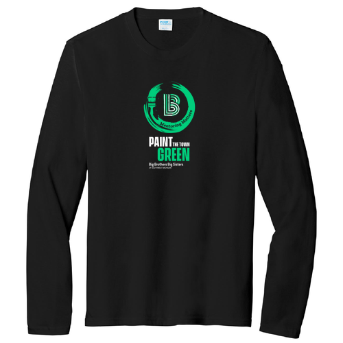 Port & Company Tri-Blend Long Sleeve Tee -- Black