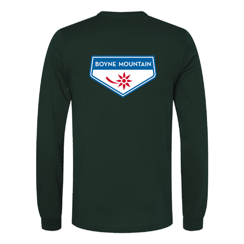 Boyne Mountain Logo 2 Full Color -- Long Sleeve Forest