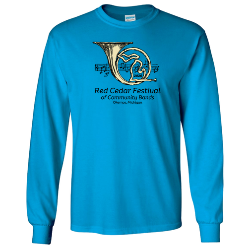 Gildan Ultra Cotton Longsleeve Basic T-Shirt -- Sapphire