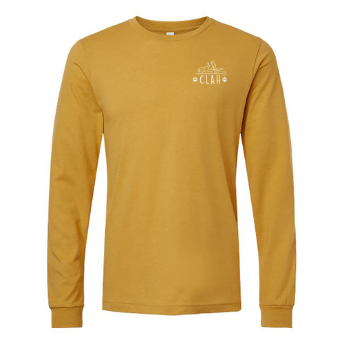 Bella+Canvas Unisex Heather Cvc Long Sleeve Tee- Heathers -- Heather Mustard