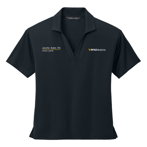 Mercer+Mettle Women's Stretch Jersey Polo -- Night Navy