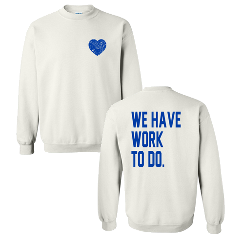 Gildan Heavy Blend Crew Neck Sweatshirt -- White