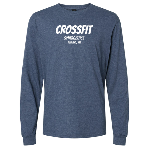 Gildan Softstyle CVC Long Sleeve T-Shirt --CrossFit  Navy Mist