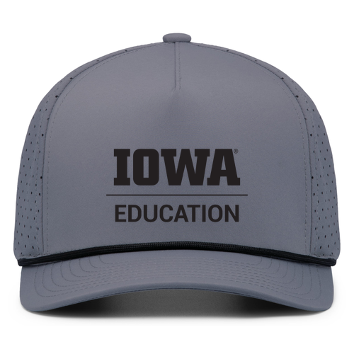Pacific Headwear Weekender Perforated Snapback Cap -- Graphite / Black