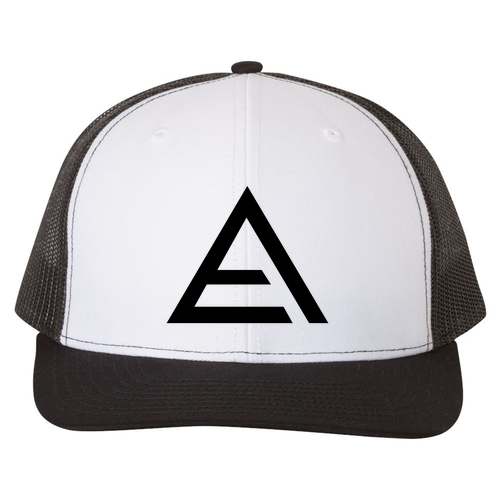 Richardson Snapback Trucker Cap -- White / Black