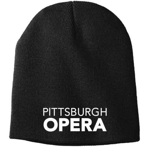 Port and Company Knit Skull Hat -- Black