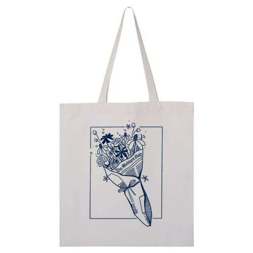 Q-Tees Canvas Promotional Tote -- White