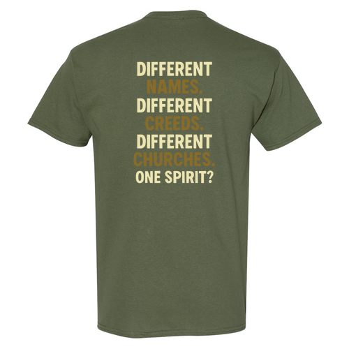 Divided Tee -- Military Green