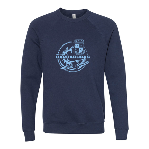 Bella Canvas Soft Sponge Fleece Raglan Sweatshirt -- Navy