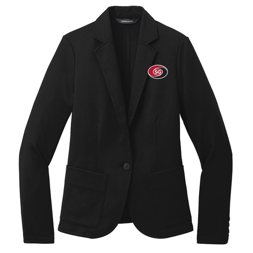 Mercer+Mettle Women's Relaxed Knit Blazer -- Deep Black