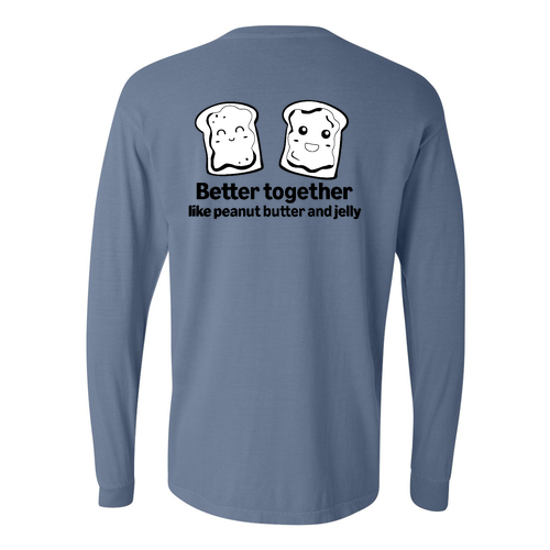 Comfort Colors Ringspun Long Sleeve Tee -- Blue Jean