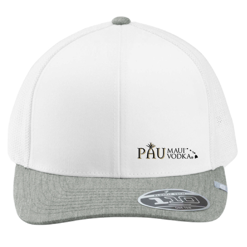 TravisMathew Cruz Colorblock Trucker Cap PAU Black Logo