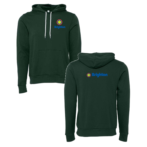 Brighton Logo 2 Full color -- Pullover Hooded Sweatshirt Forest