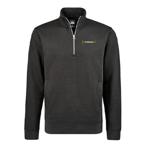 Unisex J America Fleece 1/4 zip -- Black