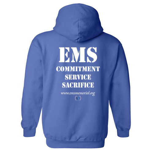 National EMS Memorial Unisex Hoodie Royal Blue