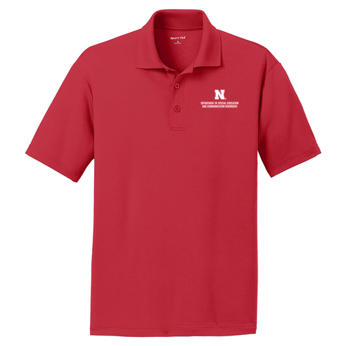 SECD Mens Performance Polo -- True Red