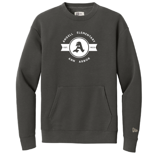 New Era Heritage Fleece Pocket Crew -- Graphite