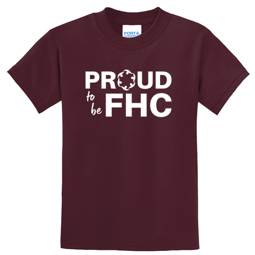 Proud To Be FHC 50/50 Blend Basic T-Shirt -- Athletic Maroon