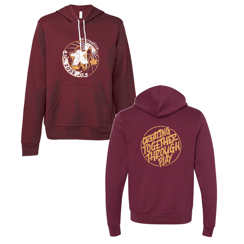 Snow Design -- Maroon -- Hoodie