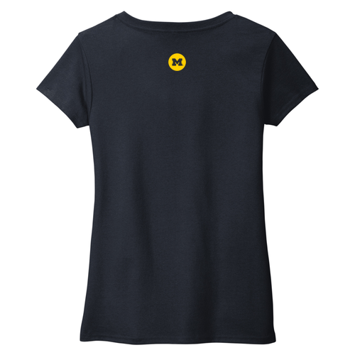 Team 102 Ladies District Womens Re-Tee V-Neck -- True Navy