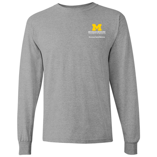 Mens/Unisex Briarwood Family Medicine Gildan Heavy Cotton Long Sleeve Basic T-Shirt -- Sport Grey