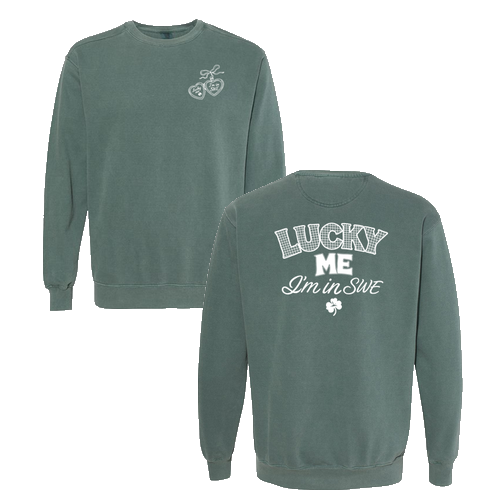 Comfort Colors Unisex Garment-Dyed Crewneck Sweatshirt -- Blue Spruce