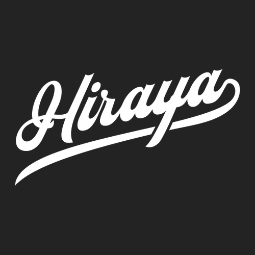 Hiraya Script Hat -- Black / White
