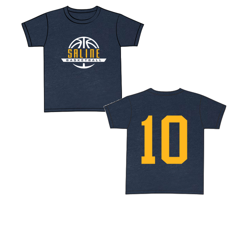 Bella Canvas Youth Triblend Jersey Short Sleeve Tee -- Navy TriBlend