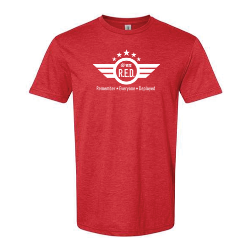 Adult Gildan CVC Adult T-Shirt -- Red Mist