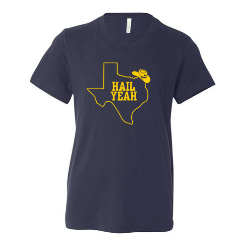 Youth Bella Canvas Soft Fitted Jersey T-Shirt -- Navy