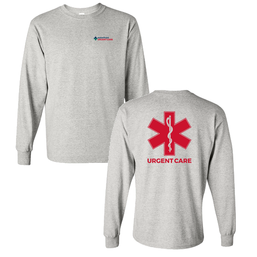 Gildan Heavy Cotton Longsleeve Basic T-Shirt -- Ash