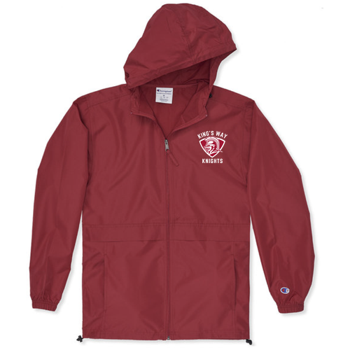 Champion Adult Full-Zip Anorak Jacket -- Scarlet