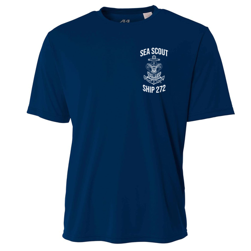 A4 Cooling Performance Crew -- Navy (Single Anchor)