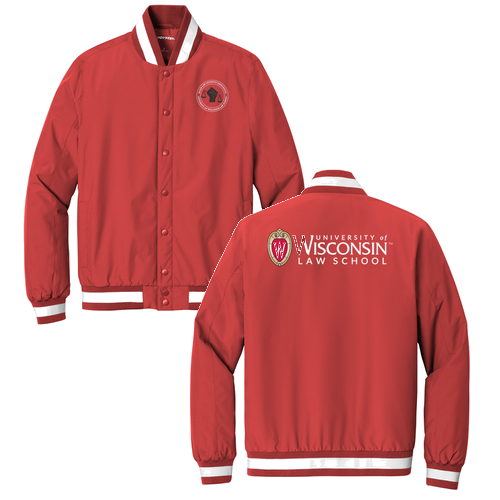 Sport-Tek Insulated Varsity Jacket -- Deep Red