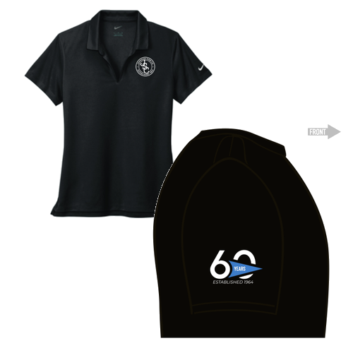 Ladies Nike Dri-Fit Micro Pique 2.0 Polo -- Black