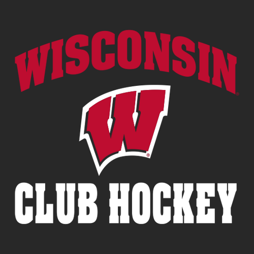 UW Club Hockey Under Armour Hooded Sweatshirt -- Black / White