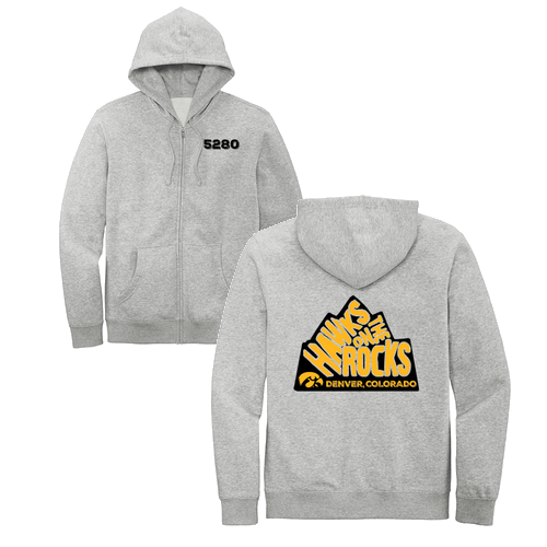 District V.I.T. Fleece Full-Zip Hoodie -- Light Heather Grey