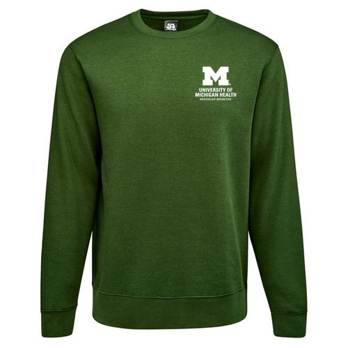 Fleece Crew -- Forest Green