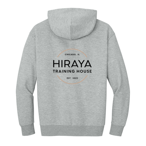 [HIDE] Hiraya Logo Fleece Hoodie -- Light Heather Grey