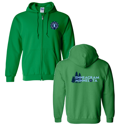 Gildan Full Zip Hooded Sweatshirt -- Irish Green